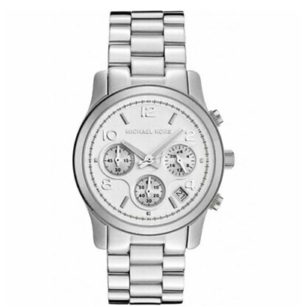 Michael Kors stainless steal silver watch.